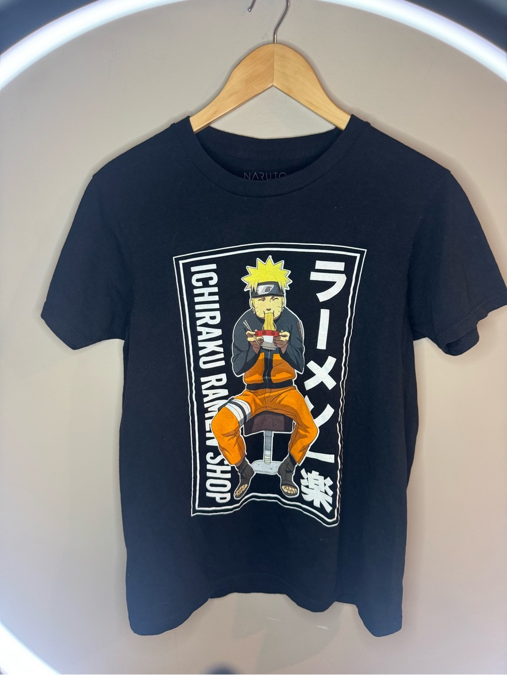 Naruto Ichiraku Ramen Graphic Tee - Black/Orange